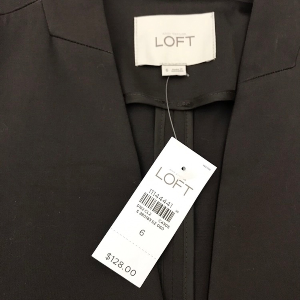 NWT Ann Taylor LOFT Dark Brown Blazer - Picture 4 of 7
