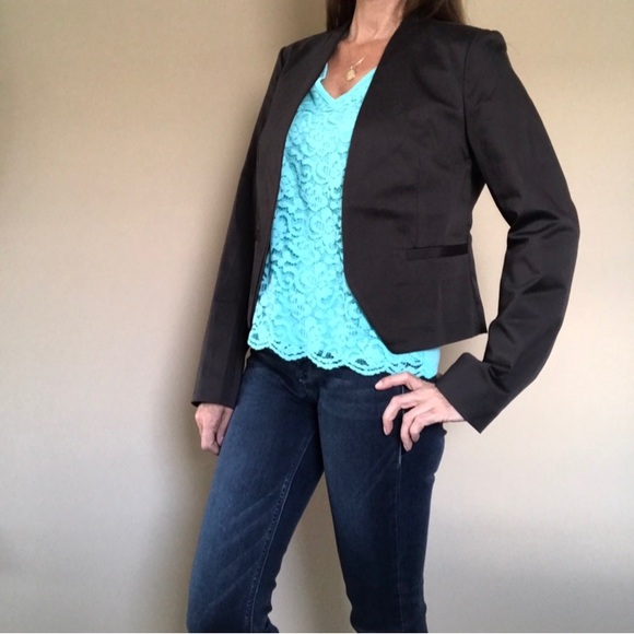 NWT Ann Taylor LOFT Dark Brown Blazer - Picture 6 of 7