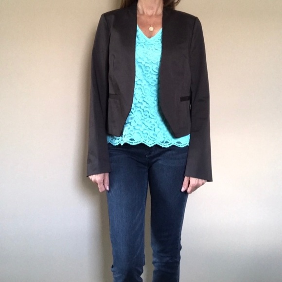 NWT Ann Taylor LOFT Dark Brown Blazer - Picture 7 of 7