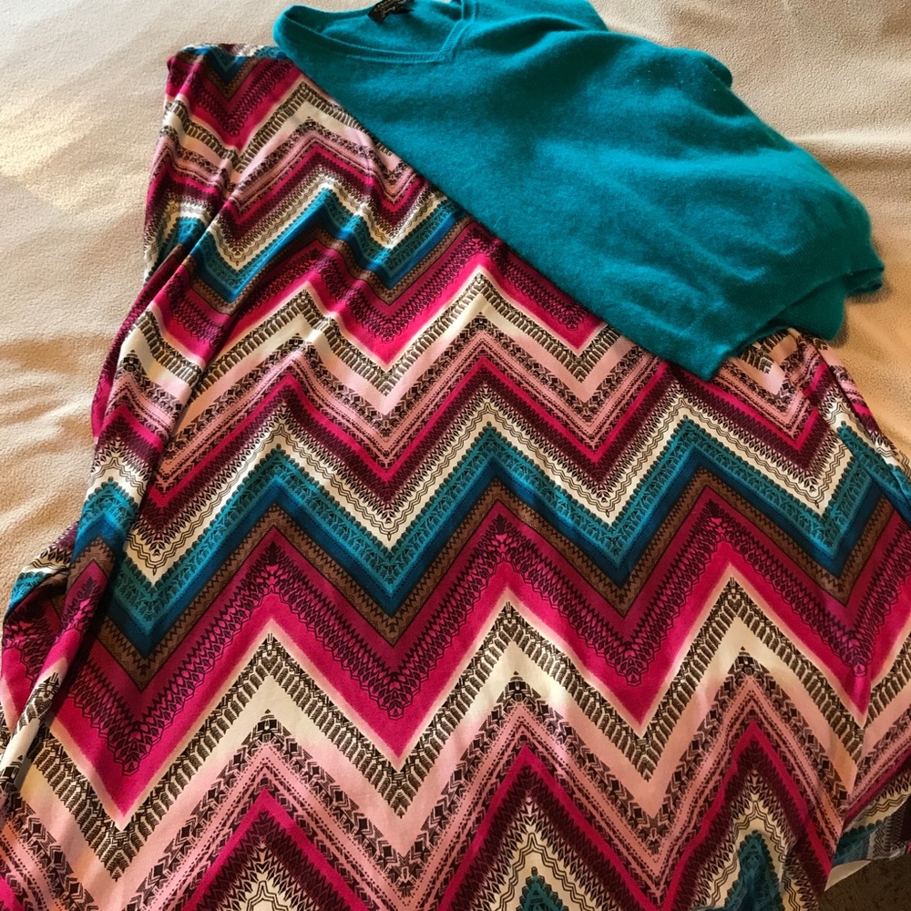 Maxi Skirt w Chevron Design by Studio Petite JPR