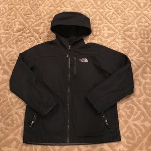 Boys hooded The NorthFace rain jacket sz M (10/12)