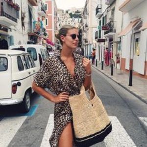 Faithful the Brand Gigi shirt dress animal print