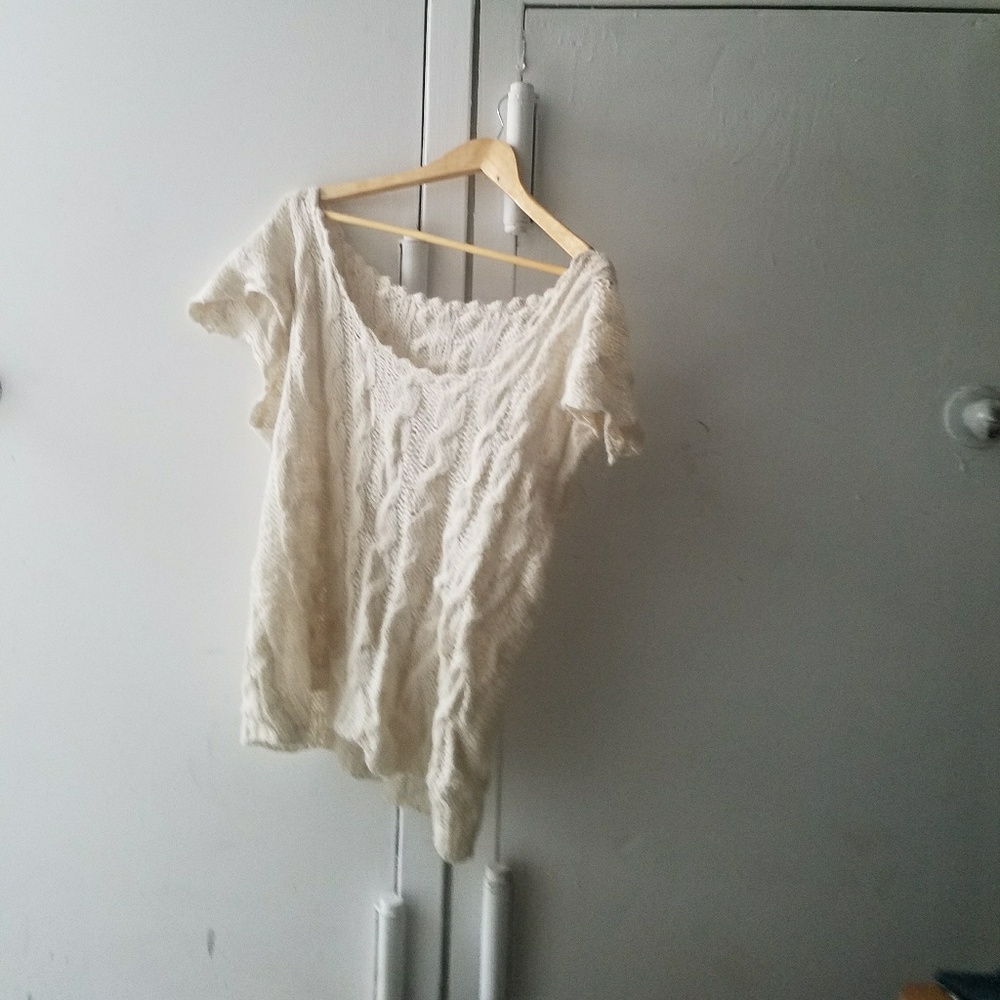 sweater white knit