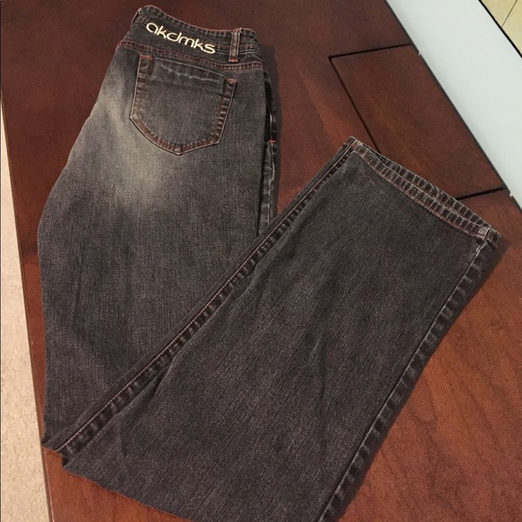 Akademiks jeans darkwash charcoal size 28 - Picture 6 of 6