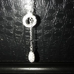Lia Sophia silver and crystal necklace