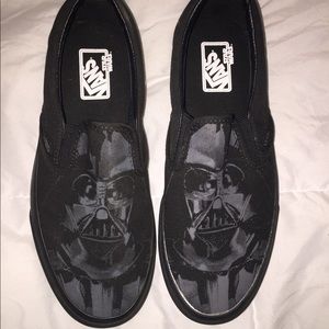 Darth Vader slip on vans Star Wars shoes brand new