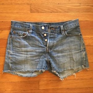 Levi's three button 501 vintage cutoff shorts