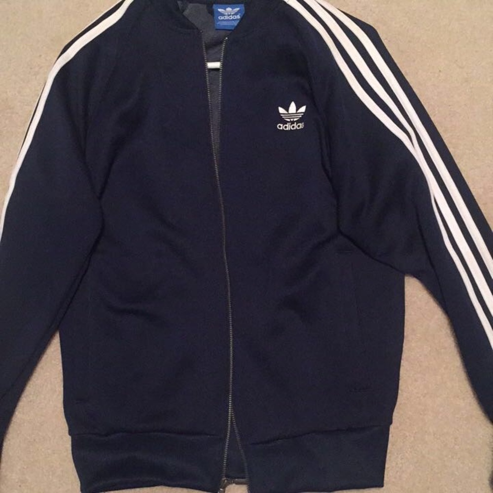 Adidas Navy Blue Track Jacket