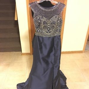 Terani Navy Blue Dress Size 6