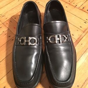 Black Ferragamo Loafers