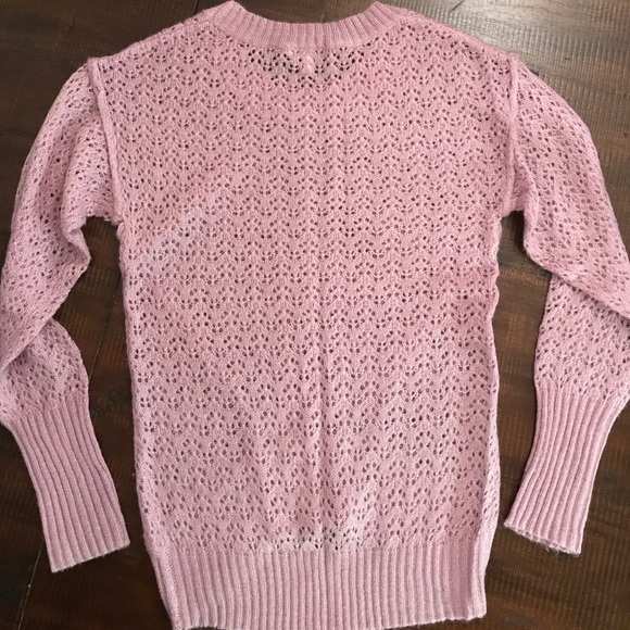 ‼️LAST DAY‼️ dELiA*s Pointelle Hi-Lo Sweater - Picture 2 of 7