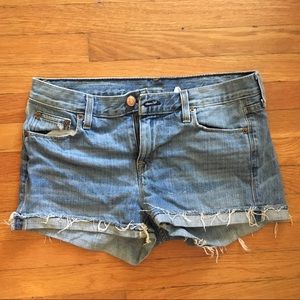 J Crew denim short in clear sky wash