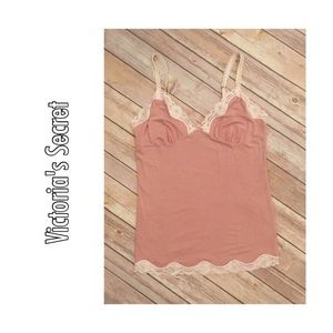 Victoria's Secret M Pink Gold Camisole Tank Top