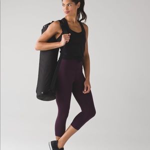 LULULEMON ALIGN CROP BLACK CHERRY NWT