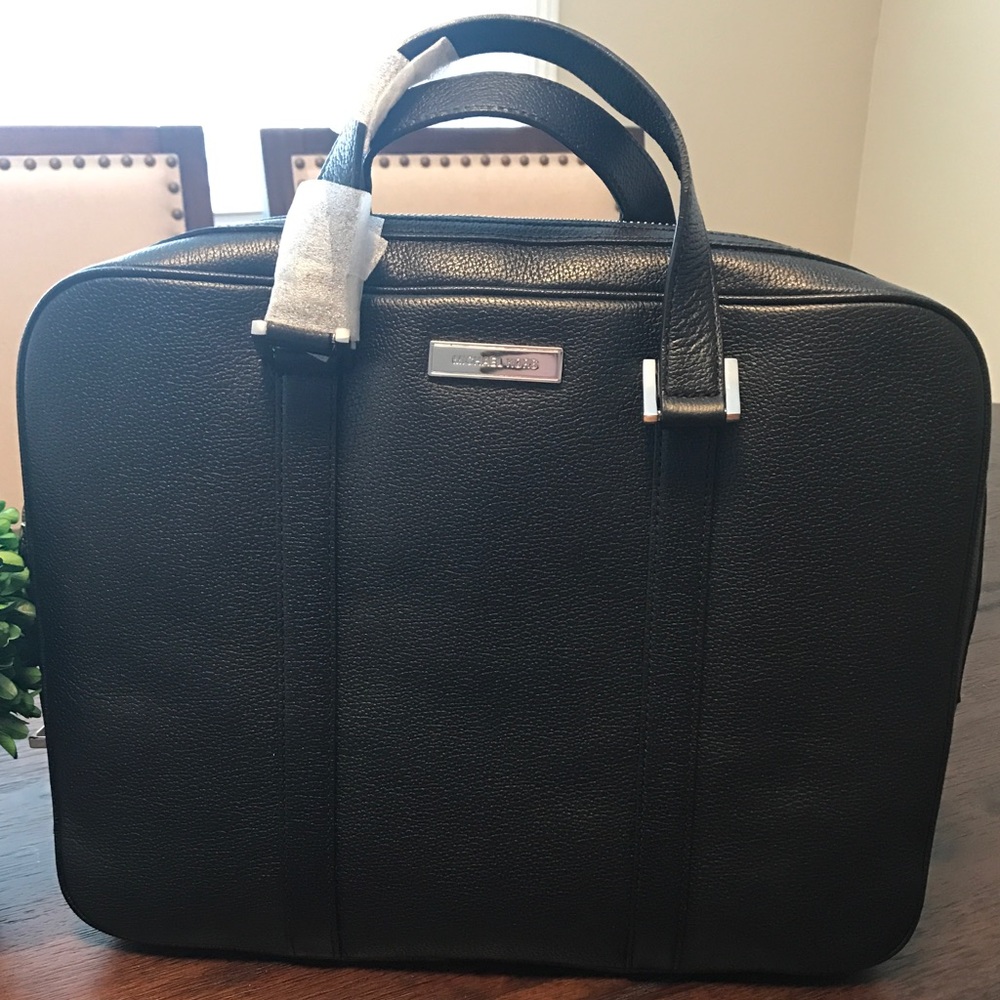 New Michael Kors Leather Briefcase