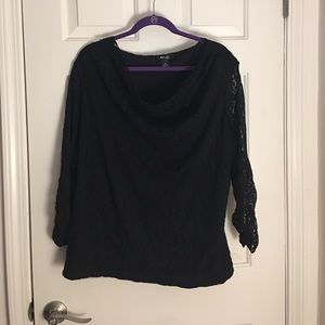 Black lace Blouse from Style & Company