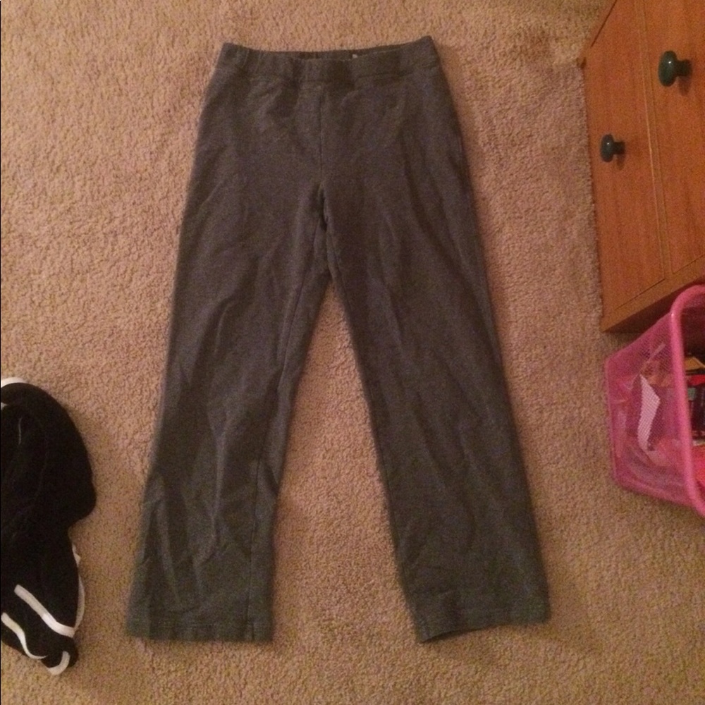Gray sweatpants