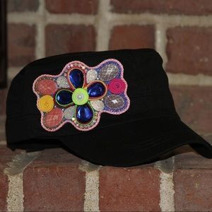 Women hat with handmade decoration