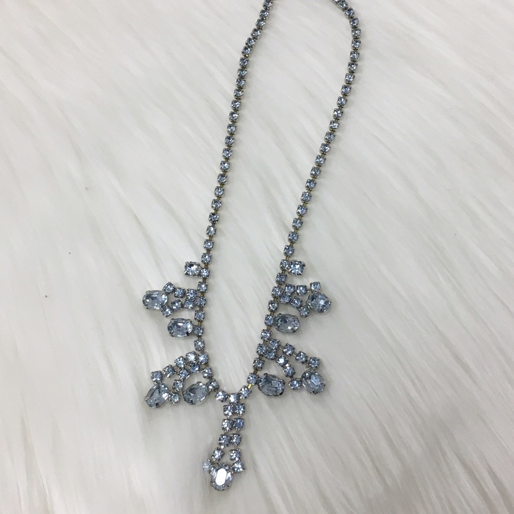 Vintage Blue Drop Necklace