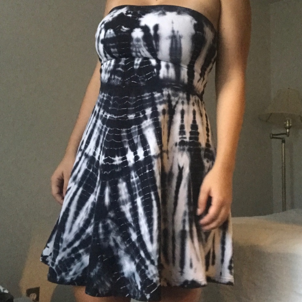 Express Tie-dye skater dress