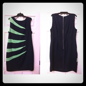 Ladies Navy Blue/Kiwi Dress