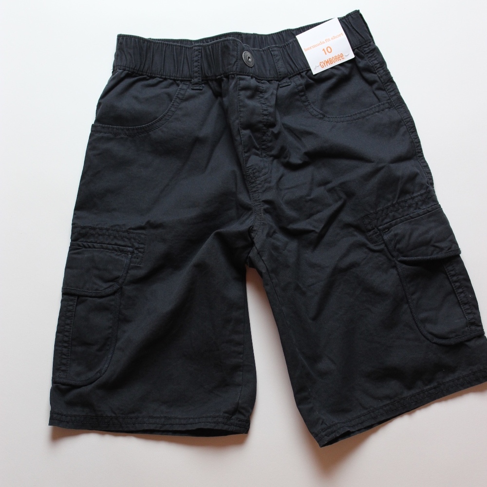 NWT Gymboree Slate Cotton Boys Cargo Shorts Sz 10