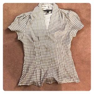 Express checkered form fit top
