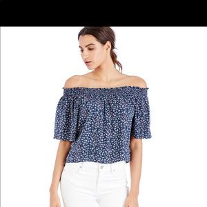 Floral off the shoulder top
