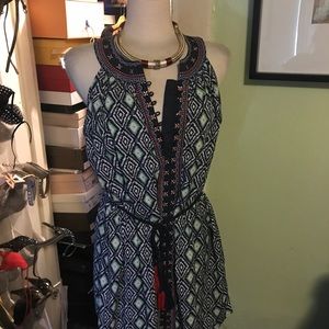 Sleeveless multi color dress