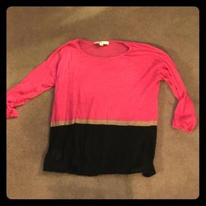 Loft color block sweater