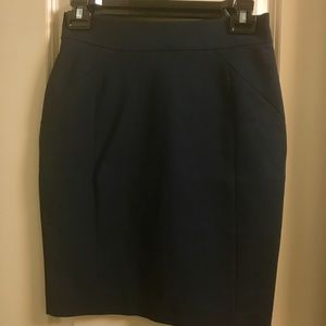 H&M Navy Pencil Skirt