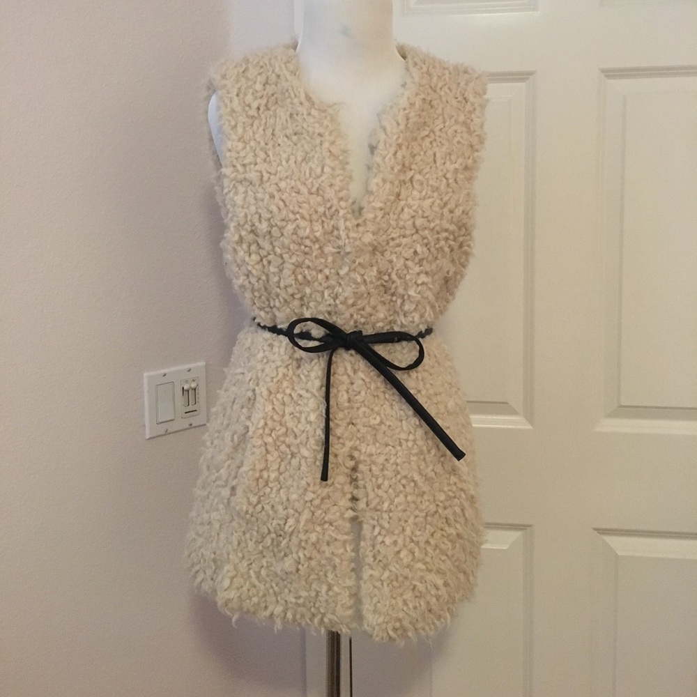 Faux fur vest