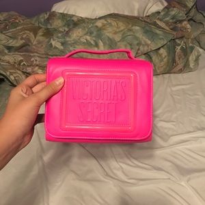 Hot pink Victoria’s Secret hanging/box makeup case