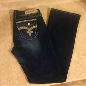 Rock Revival ✨Bettty Easy Boot Rhinestone Jeans 31