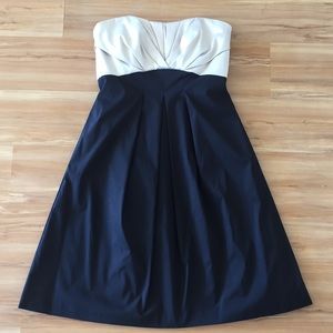 White House Black Market Champagne & Black dress