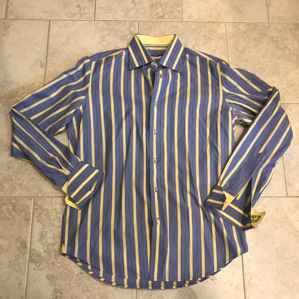 Robert Graham Men's Dress Shirt Med