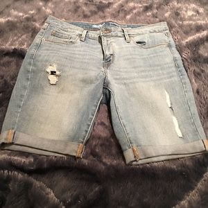 Denim Bermuda shorts, never worn