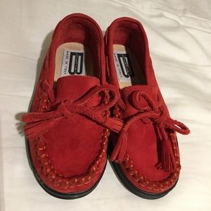 kids moccasins worn inside once