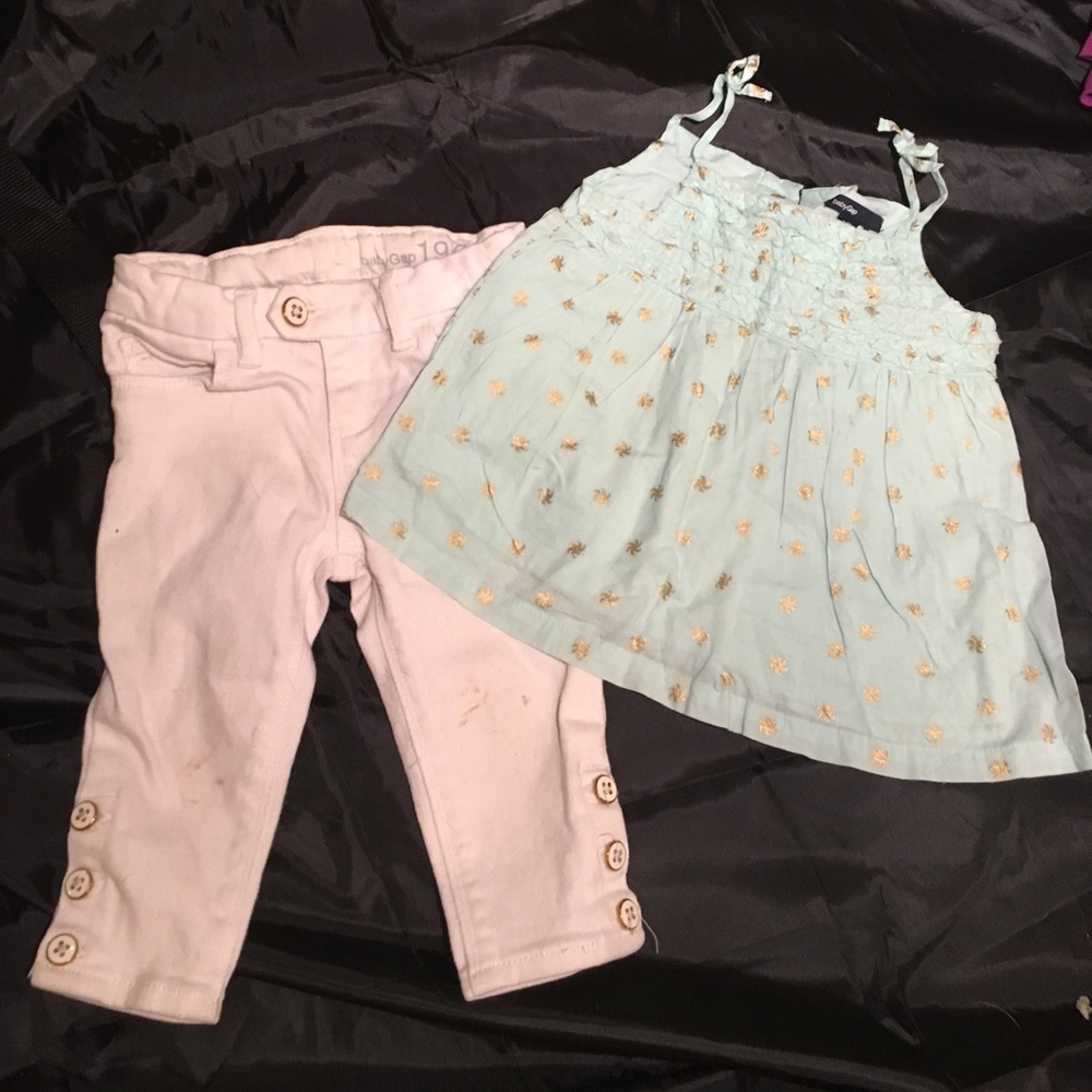 Baby Gap outfit capris and tank top 18-24 Months