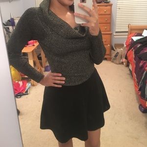 Long sleeve sparkly turtle neck