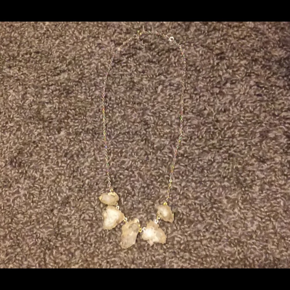 Fake rock necklace