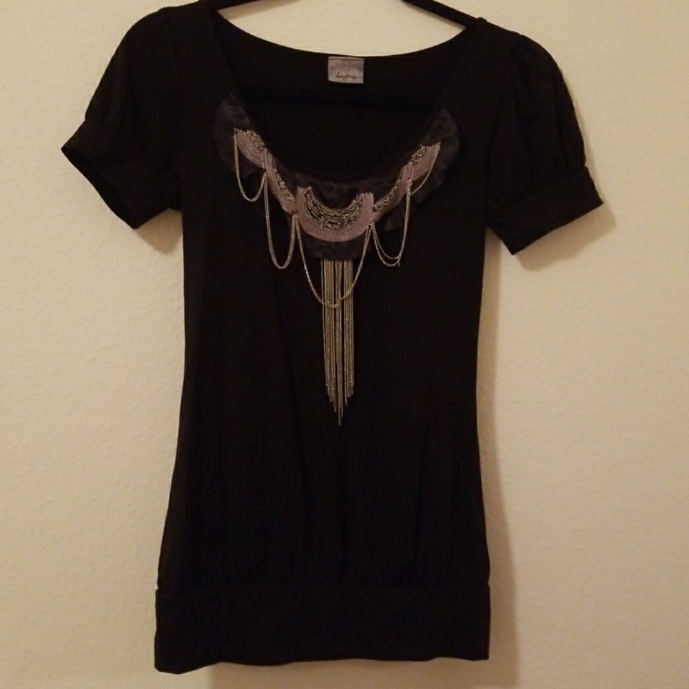 Black Fashion Blouse