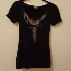 Black Fashion Blouse