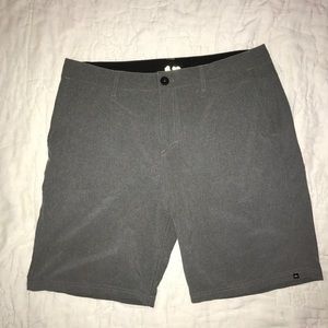 Gray hybrid shorts