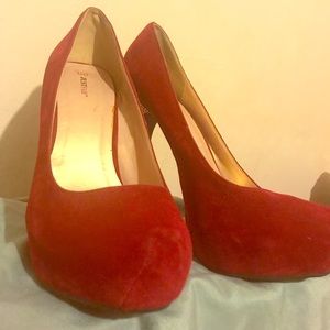 Red sexy pump with studded heel