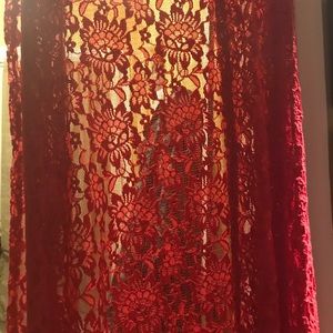 Nwot red lace joy