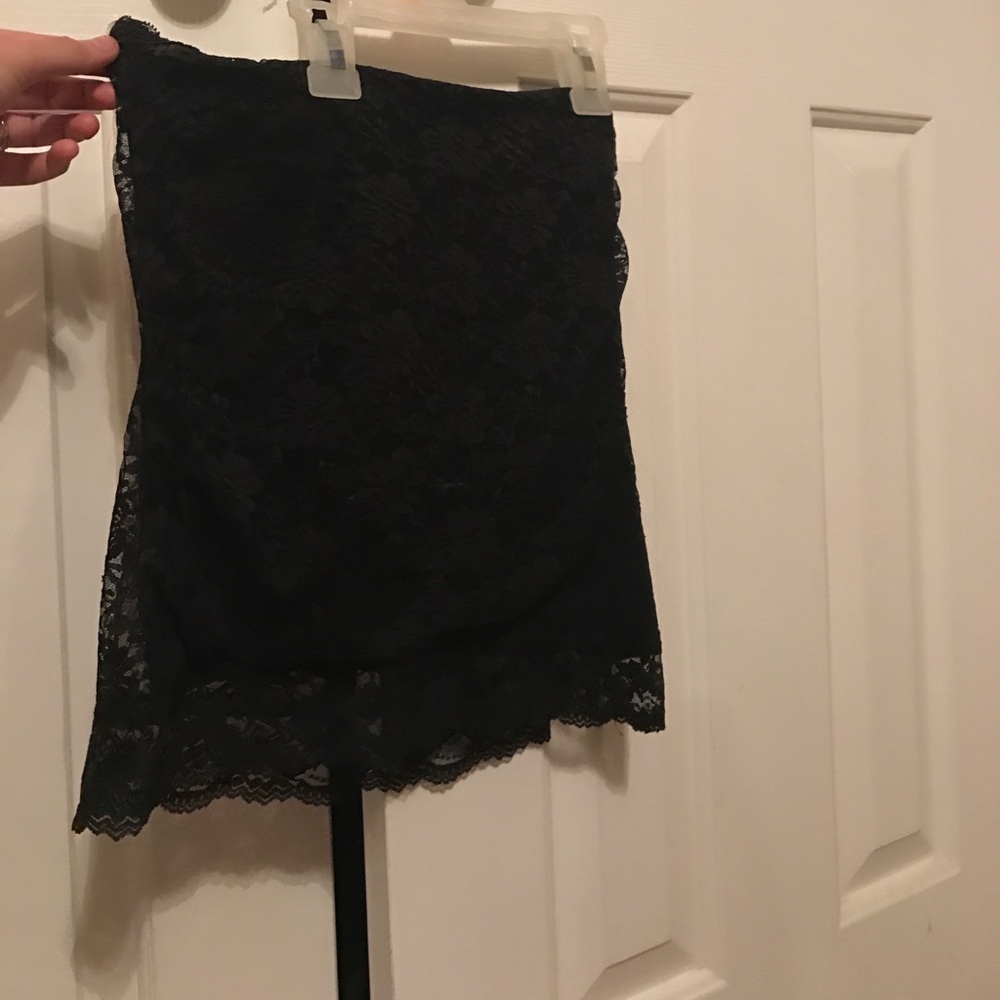 Strapless shirt