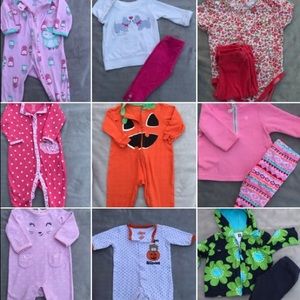 lot of baby girls clothing for fall/winter