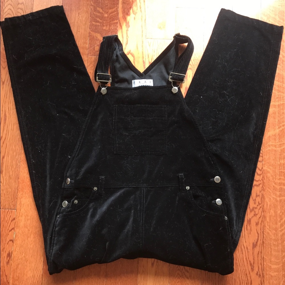 Women's Velour Overalls Size 6 Petite