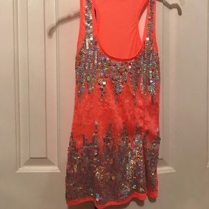 Sequin tank top